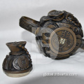 The Pot of Abundance Stone carved teapots are widely used Supplier